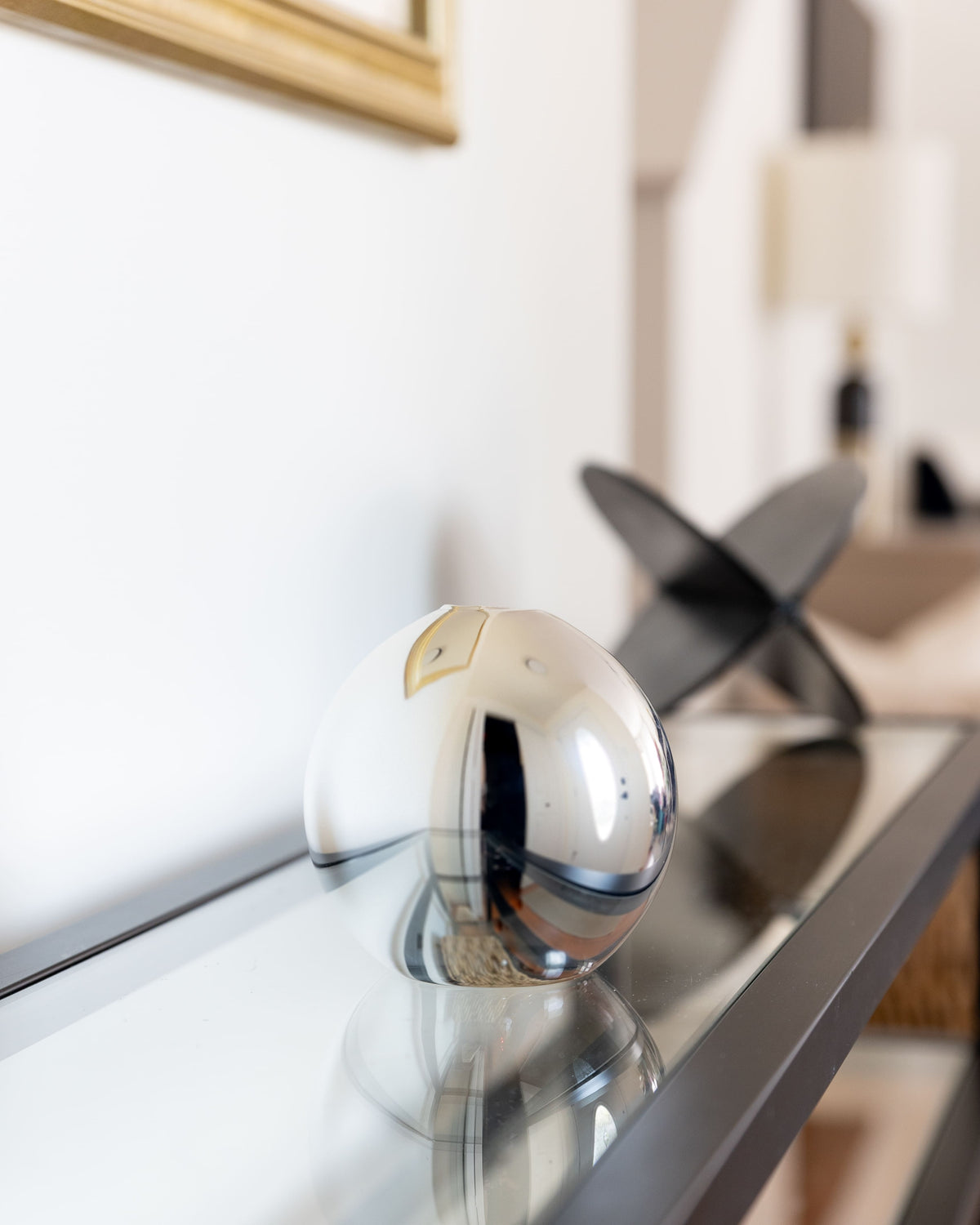 Neva Vase – Silver Metallic